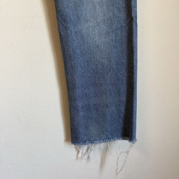 We The Free Vixen Cigarette Straight High Waisted Light Blue Distressed Jeans 30 - Picture 8 of 11